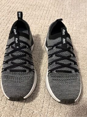 Rival Knit Athletic Slip-On Sneakers - Gray/Black
